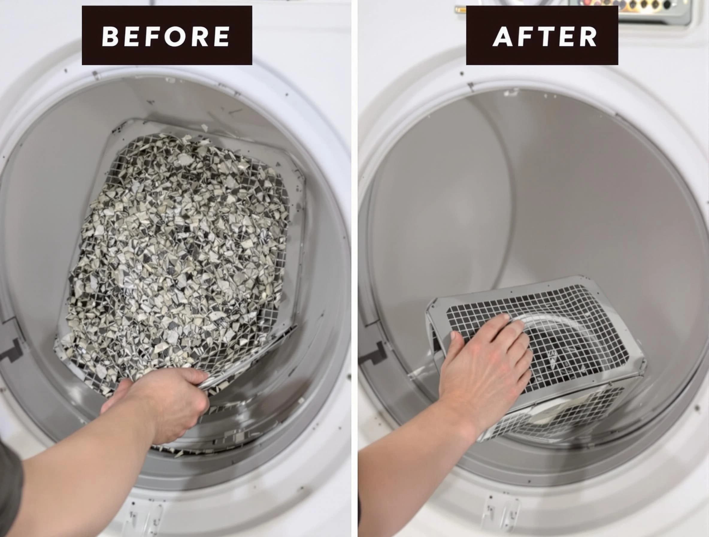 Professional lint trap cleaning by Derby Dryer Vent Cleaning in Derby