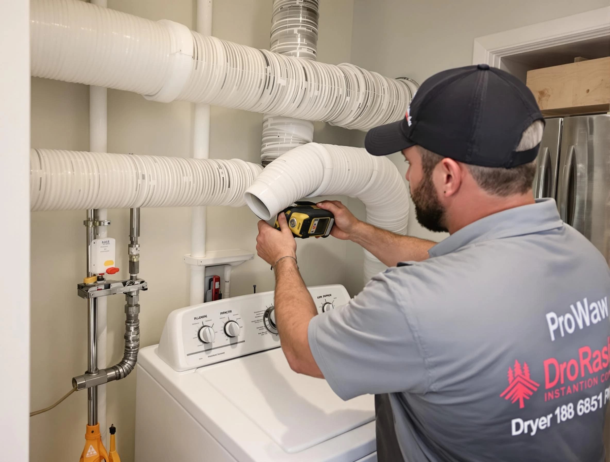 Professional dryer vent hose installation by Derby Dryer Vent Cleaning in Derby