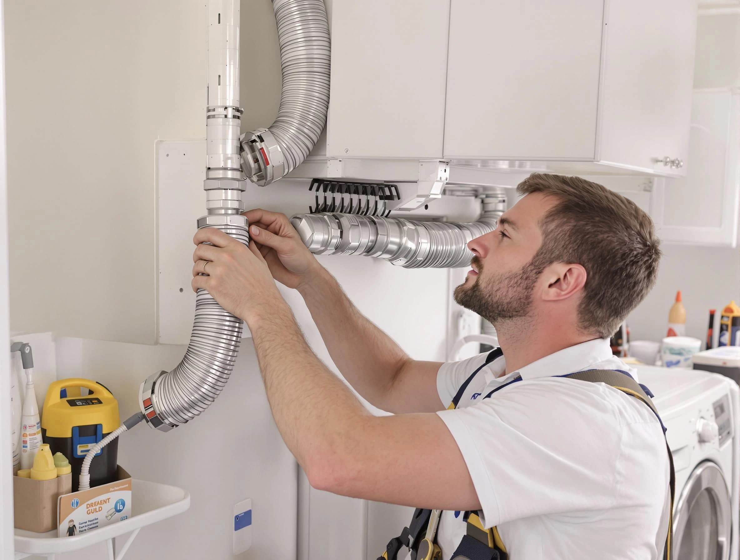 Professional dryer vent repair and installation by Derby Dryer Vent Cleaning in Derby