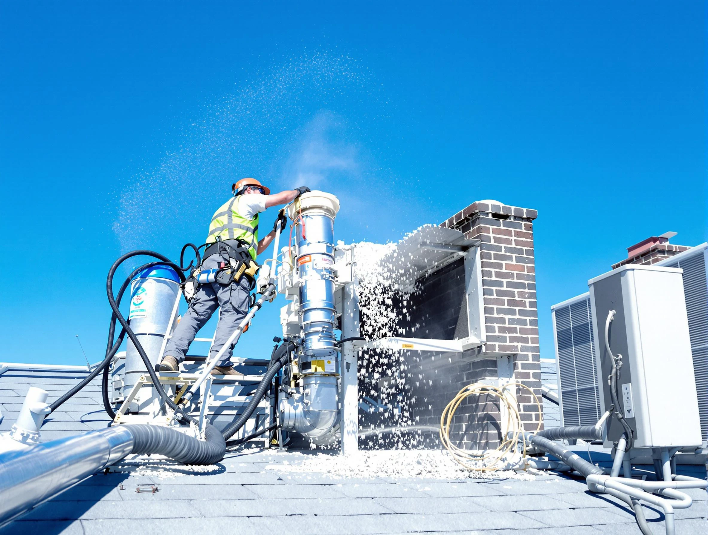 Expert roof dryer vent cleaning by Derby Dryer Vent Cleaning in Derby